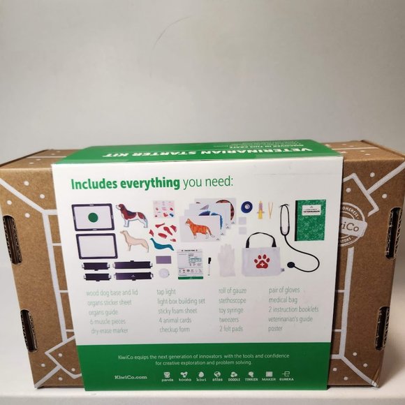 KiwiCo Kiwi Crate Science Kit Veterinarian Doctor's set X-ray lightbox Anatomy M - Picture 2 of 16